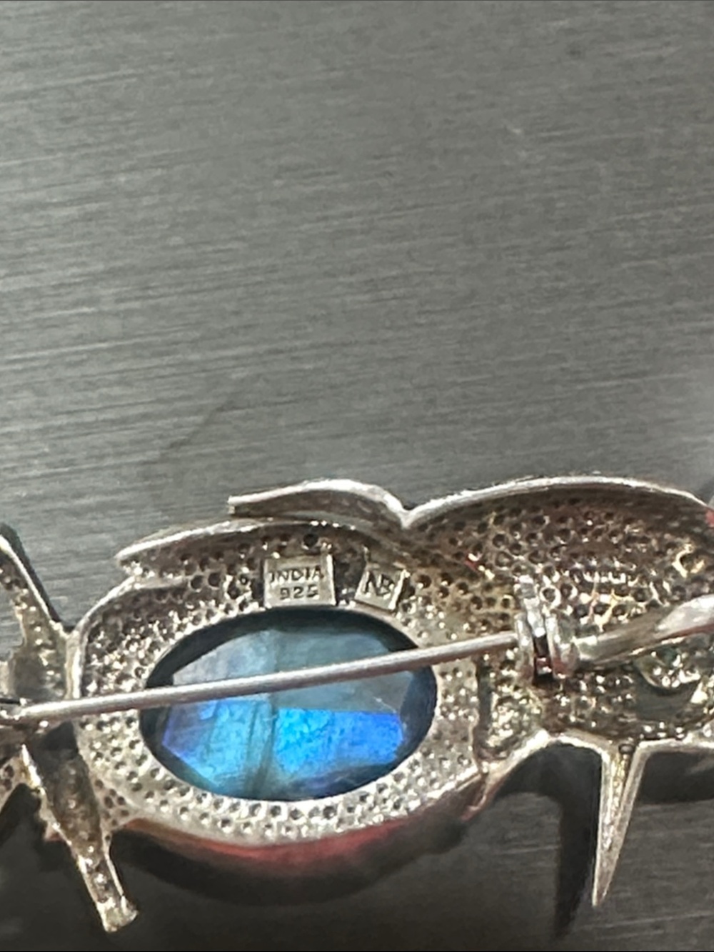 Nicky Butler Silver Bird of Paradise Brooch Labradorite 24/250 - Picture 2 of 6